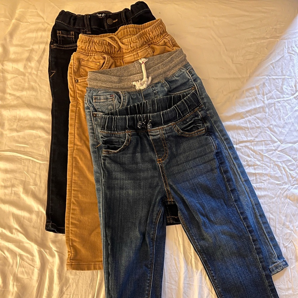 Bundle of Cat & Jack + Jumping Beans Boys 3t Pants